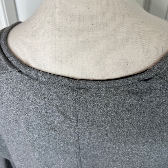 Just Cozy Grey Long Sleeve Tunic Top Medium Casual Athleisure Loungewear Spring - Picture 7 of 11
